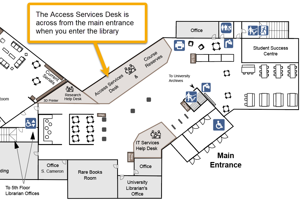 Access Services Desk Location