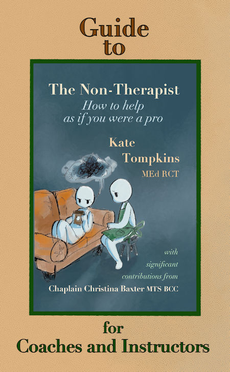 Book cover: Guide to The Non-Therapist by Kate Tompkins Book cover: Guide to The Non-Therapist by Kate Tompkins