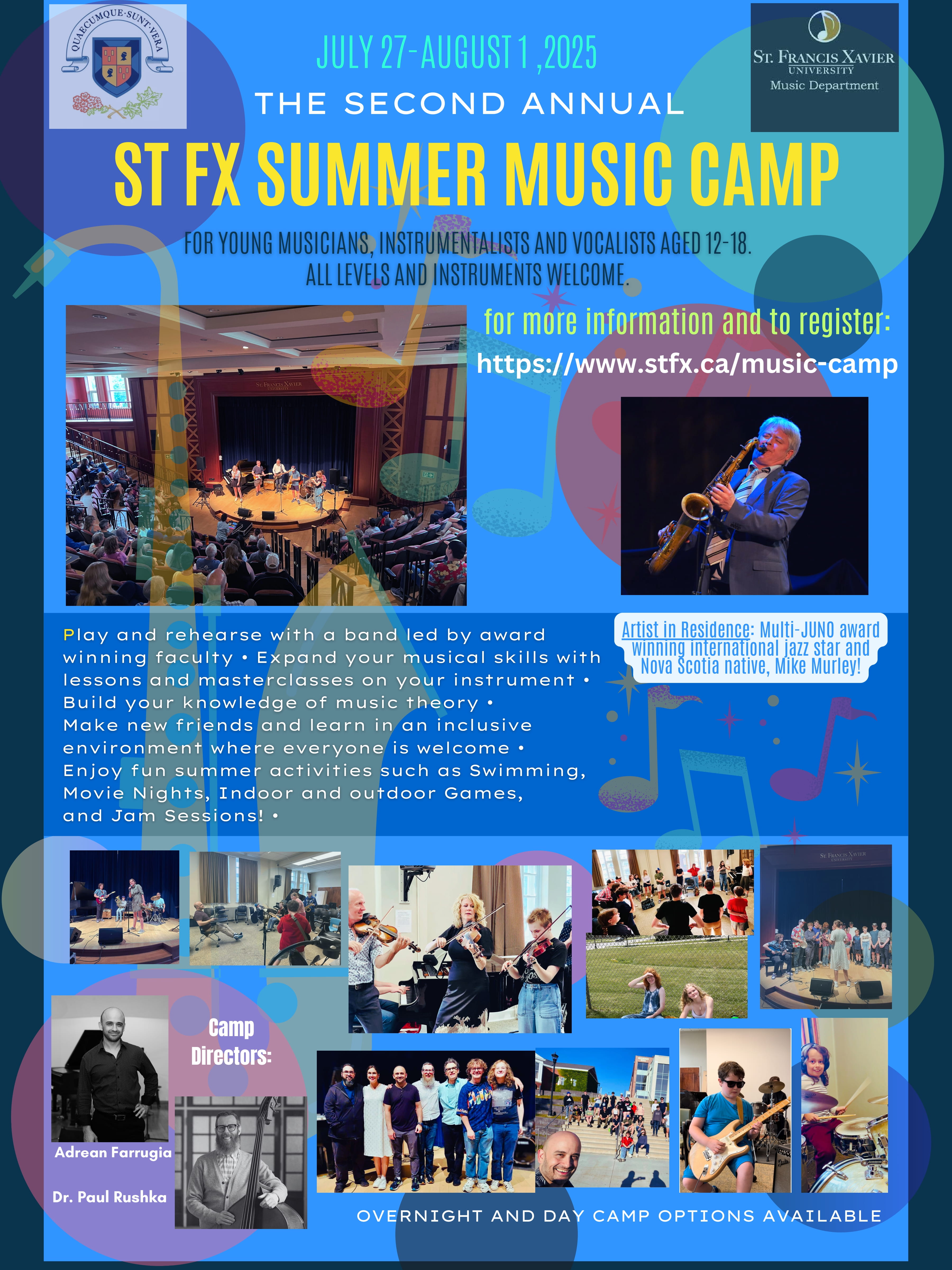 2025 StFX Summer Music Camp 2025 StFX Summer Music Camp