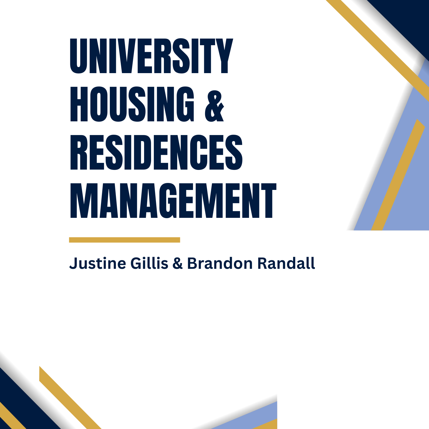 University Housing and Residences Mangement info video cover photo