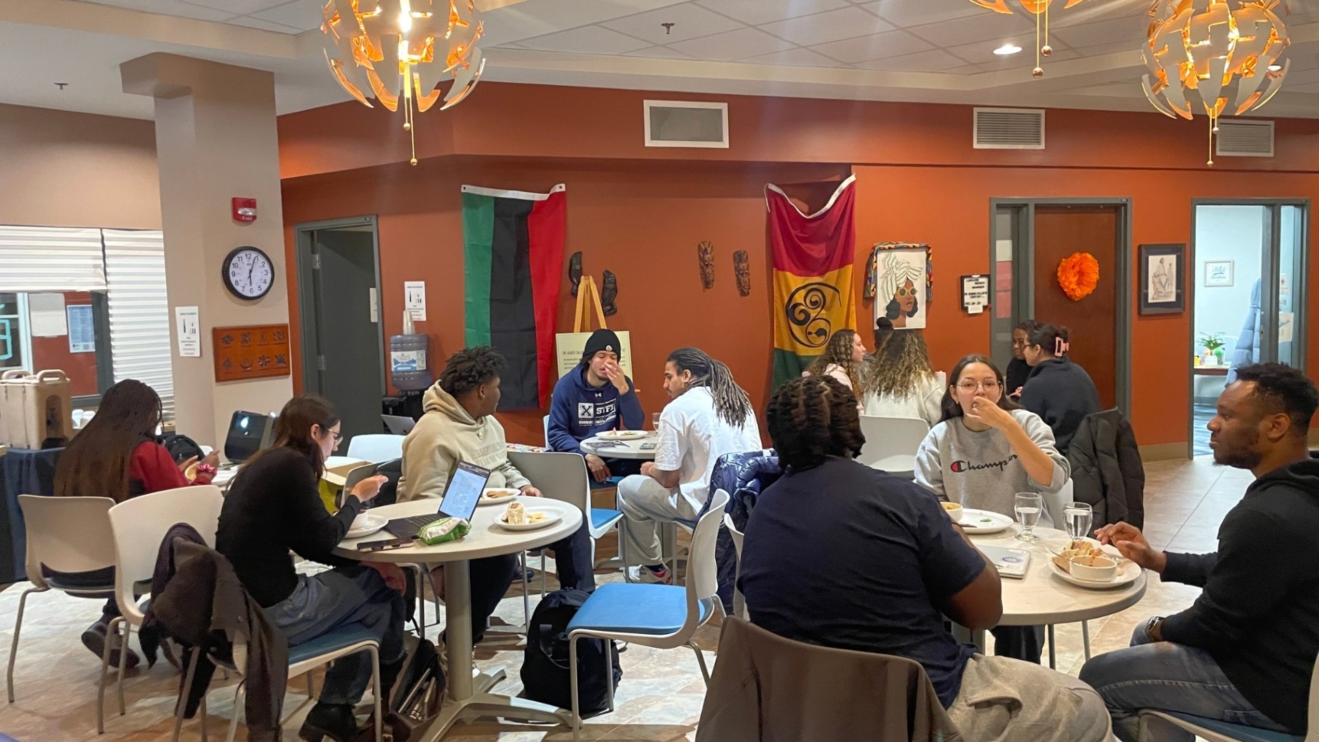 Students at Dr. Agnes Calliste Academic and Cultural Centre