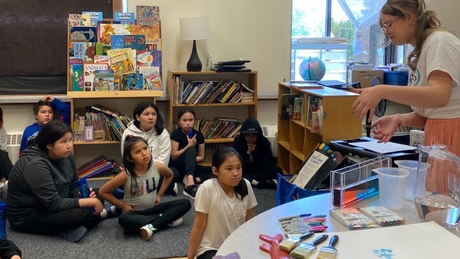 Victoria Tweedie-Pitre teaching students