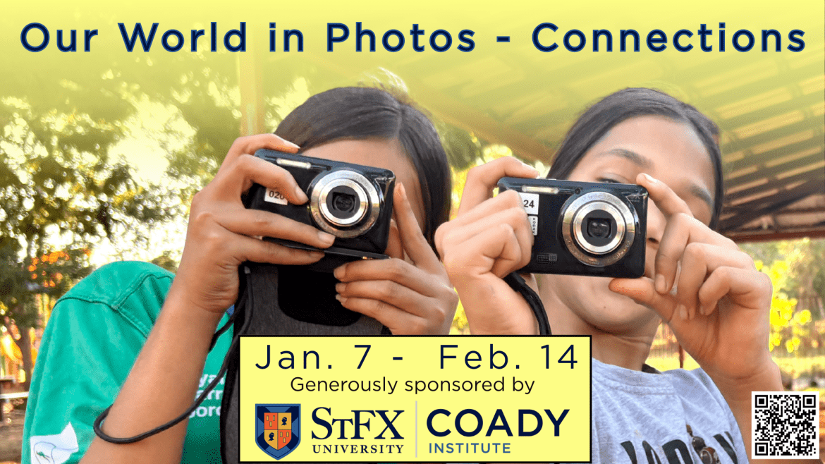 Our world in photos exhibit banner