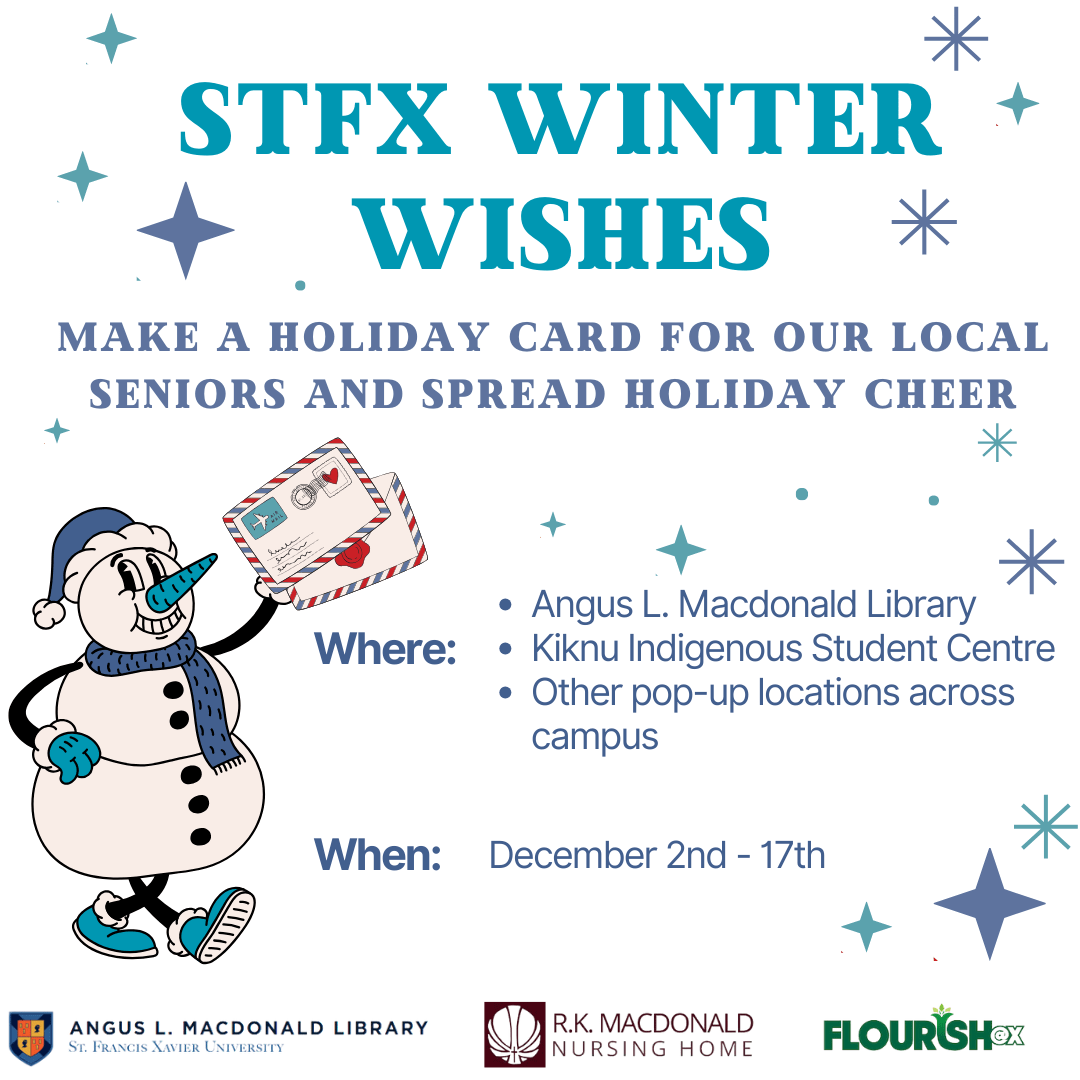 Promotional poster of StFX Winter Wishes