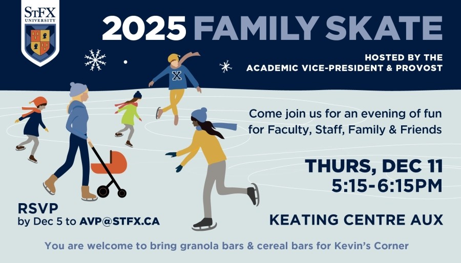 Poster for the 2025 Faculty and Staff Family Skate