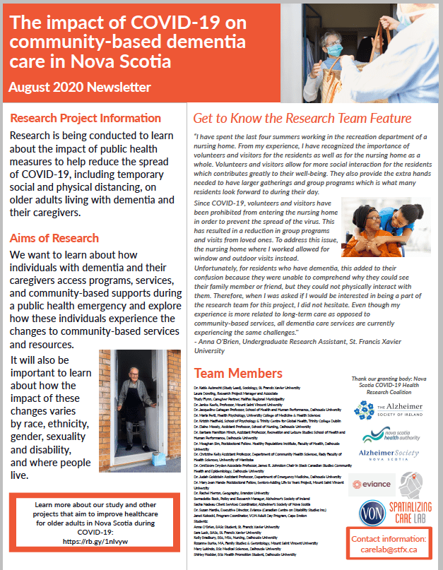 Spatializing Care Lab Newsletter