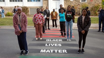 Black Lives Matter crosswalk