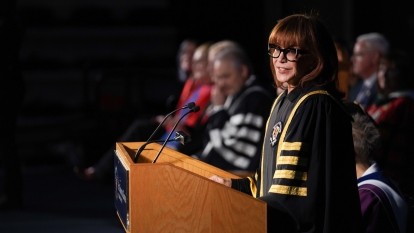 Dr. Mila Mulroney addresses the Class of 2025