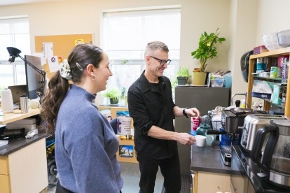 Dave Risk and student