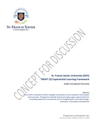 Front page of the EL Framework document